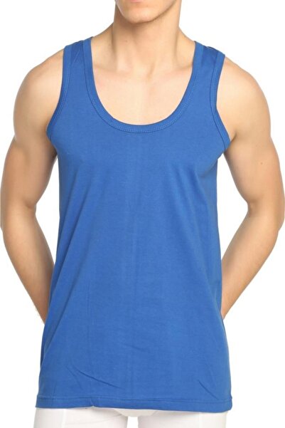 Mevsim 6 Pieces Men's Large Size Colorful Combed Cotton Undershirt Cotton 34305