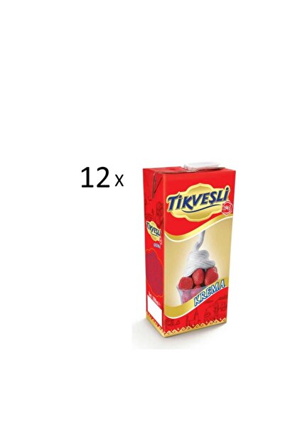 Tikveşli Krema 1lt X 12 Adet