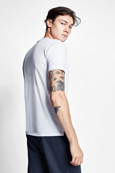 Lescon Λευκό ανδρικό κοντομάνικο μπλουζάκι 22b-1103