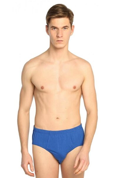 Mevsim Чоловічі чорні бавовняні труси-сліпи 12 шт. 34502