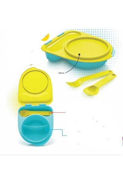 Tupperware Yellow Practical Lunch Box and Service