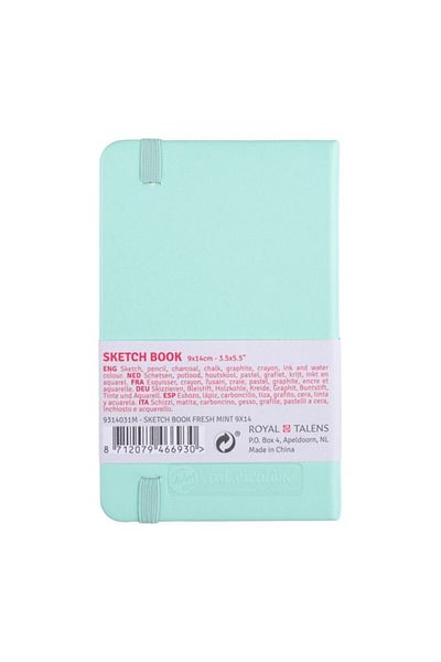 Talens Fresh Mınt Art Creation Sketchbook - 9x14 Cm, 140 gr Hard Cover Sketchbook