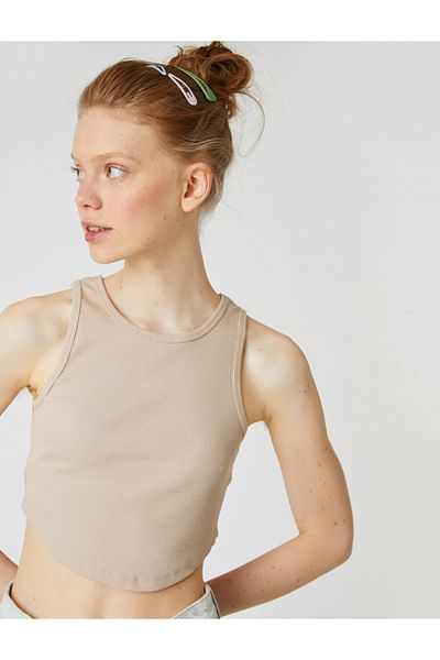 Koton Unterhemd - Beige - Slim Fit