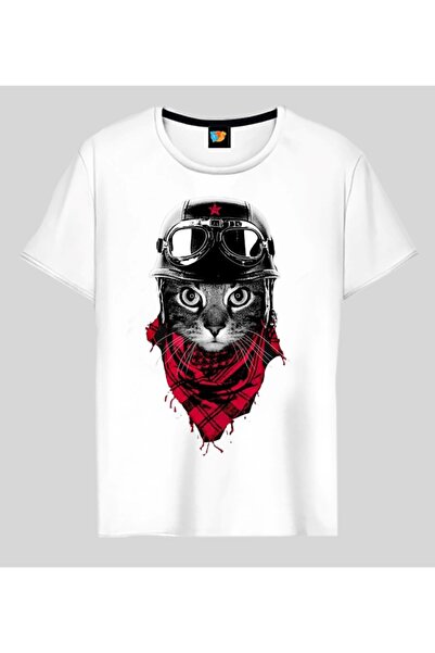 GALASHOP تيشيرت بايلوت كات 11 أبيض موديل 246