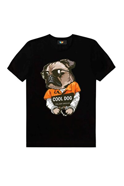 GALASHOP تيشيرت أسود من ماركة Rockist Dog 15 موديل 715