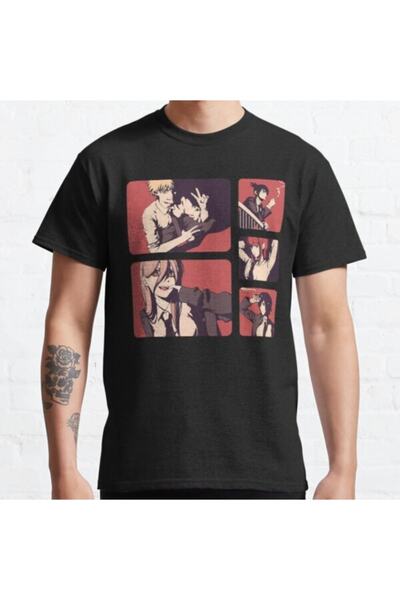 GALASHOP تي شيرت كلاسيكي للرجال بالمنشار