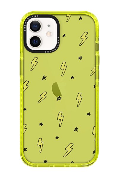 shoptocase Iphone 11 Uyumlu Sarı Impact Şimşek Tasarımlı Telefon Kılıfı