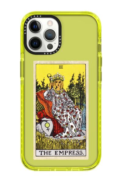 shoptocase Iphone 13 Pro Uyumlu Sarı Impact The Empress Tasarımlı Telefon Kılıfı