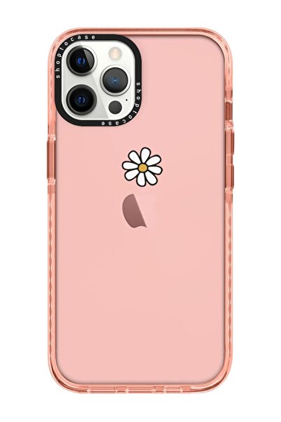 shoptocase Iphone 13 Pro Uyumlu Pembe Impact Papatya Tasarımlı Telefon Kılıfı