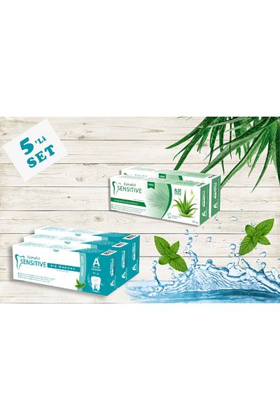 Epinafol Sensitive Toothpaste 5 Pack Aloe Vera Anti-tartar