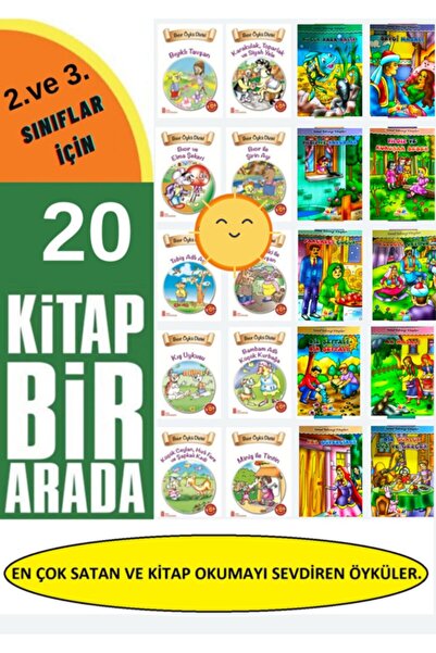 Ata Yayıncılık 2.ve 3.sınıflar Için Kitap Okumayı Sevdiren 20 Adet Öykü Kitab...