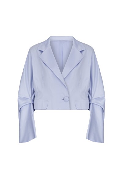 BUST2 Lila Cropped Tafta Ceket