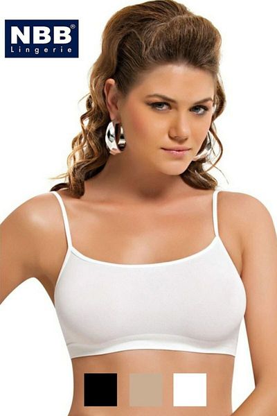 NBB White Thin Strap Women's Bustier - 2415