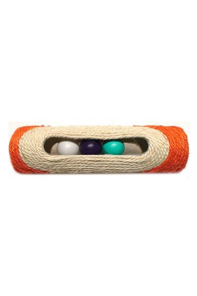 Bobo Orange 3 Balls 29 Cm Knitted Scratching Cat Toy