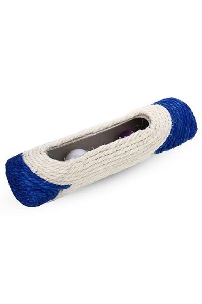 Bobo Blue Knitted Scratching Cat Toy - 3 Balls, 29 Cm