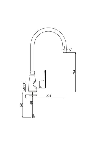 NSK Alamera Kitchen Sink Faucet on Off N 2062602