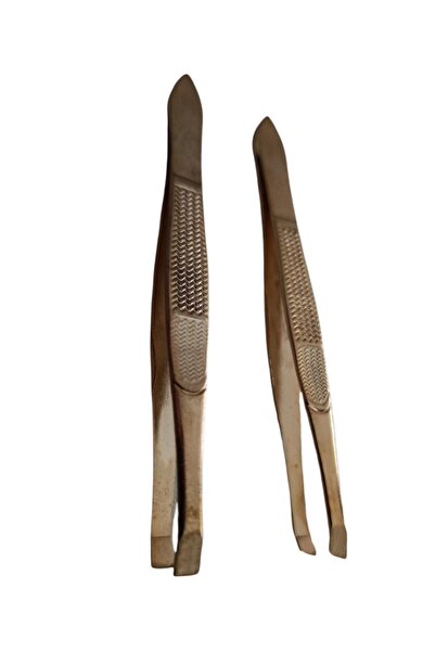 hagiki (Set of 2) Yellow Tweezers with Flat and Side Tips, Specially Opened, ...