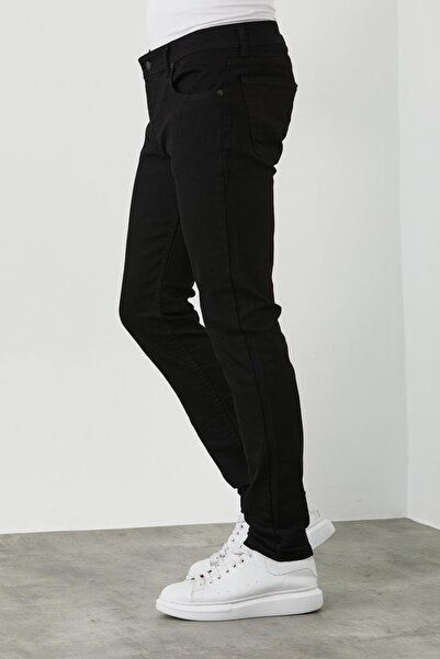 CLIPMAN Erkek Slim Fit Kot Pantolon Siyah