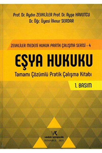 Vedat Kitapçılık Eşya Hukuku Tamamı Çözümlü Pratik Çalışma Kitabı