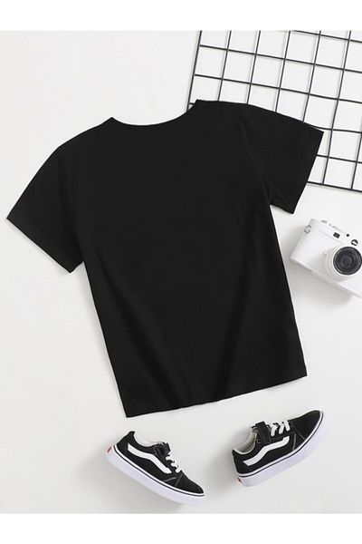 LePold Tricou negru Naruto Anime 3fd2 pentru copii