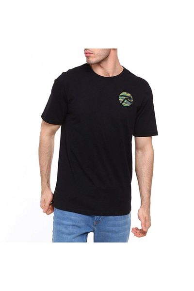 raru Ανδρικό T-shirt Gera Black από 100% βαμβάκι