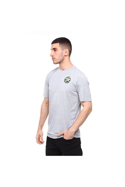 raru Ανδρικό T-shirt Gera Grey Melange - 100% βαμβάκι