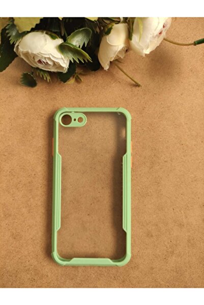 Aksesuarda Moda Iphone 7-8-se 2020 Uyumlu Kamera Korumalı Çift Renkli Silikon...