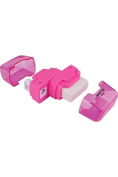 Serve Creion Slide Eraser Pink Single