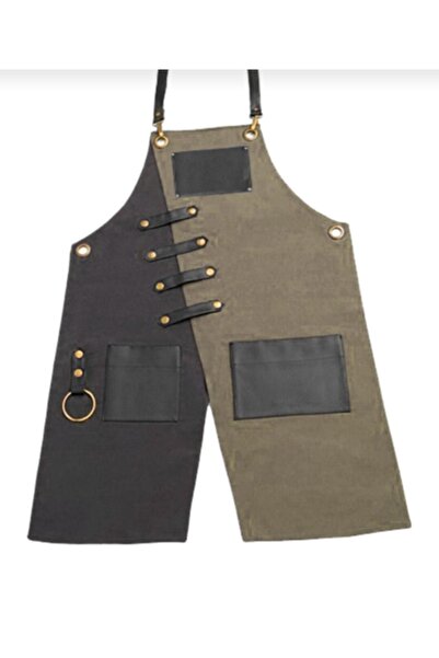 noktaönlüktasarım مريلة مصممة لمطعم المقهى - وشم باريستا شيف لتصفيف الشعر