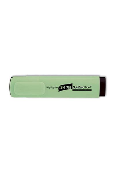Scrikss Office Sh712 Highlighter Pastel Pen 12 Pack Packaging Pastel Green