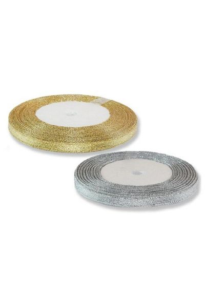 Netsan Etiket Ασημένια κορδέλα 1cm (100mt)