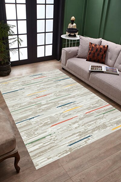 stylehome Dijital Baskılı Kaymaz Tabanlı Yıkanabilir Salon Halısı Mutfak Halı...