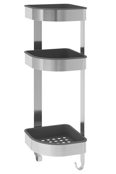 Binbirreyon Ikea 3-Shelf Stainless Steel Bathroom Shelf - Organizer Lb035