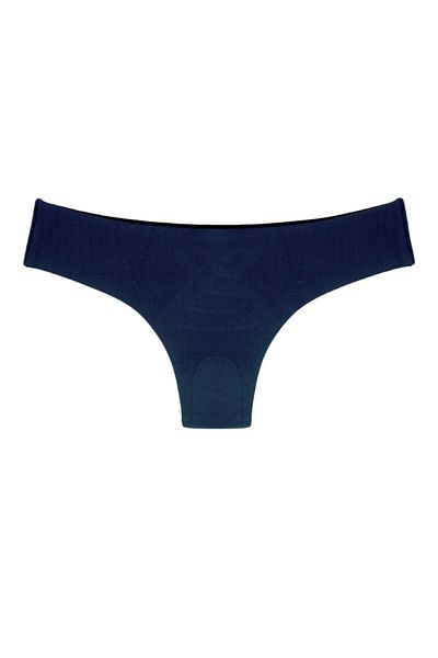 HNX Γυναικεία βραζιλιάνικα εσώρουχα Navy Blue Micro Fabric Ghost No Traces