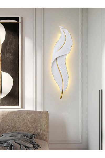 DAY HOME Decorative Feather Led Sconce