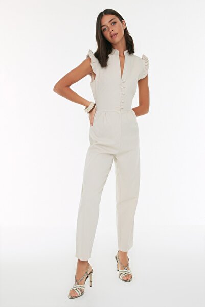 Trendyol Collection Jumpsuit - White - Regular fit