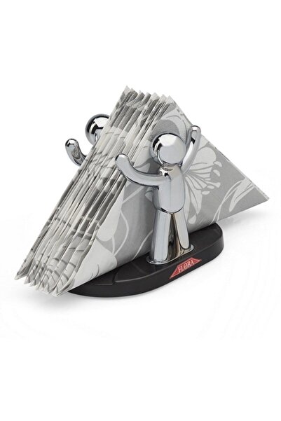 346 Men's Napkin Holder Chrome Glass 00219