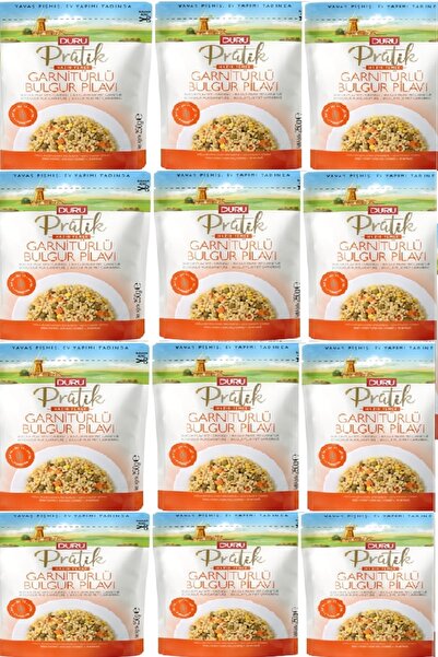 Duru Pratik Garnitürlü Bulgur Pilavı 250 Gr X 12 Adet 3 Dakika Hazır Yemek