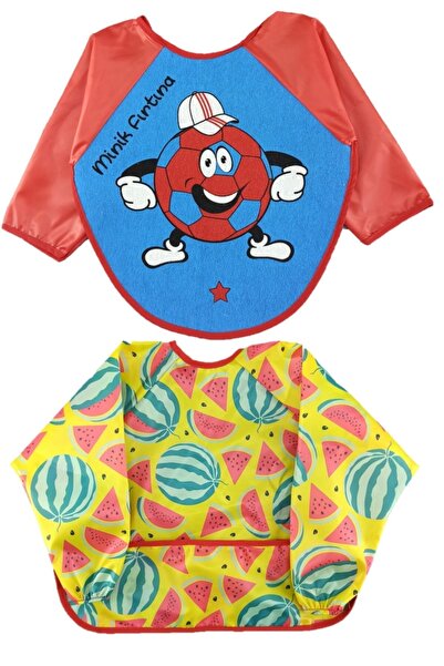 dubi baby مريلة أطفال بأكمام 6-24 شهرًا بتصميم البطيخ طرابزون