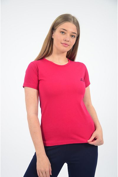 STYLE SENFONİ Seasonal Short Sleeve Crew Neck Lycra Pajama Top