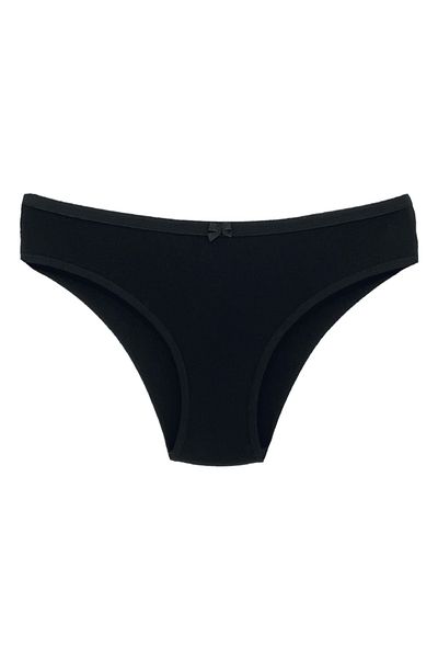 HNX Μαύρο βαμβακερό ύφασμα Basic Slip Γυναικεία κιλότα