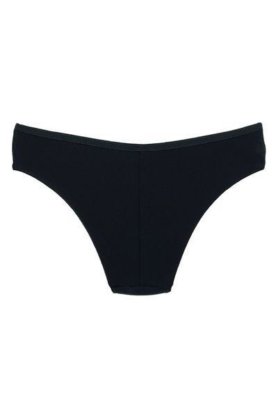HNX Μαύρο βαμβακερό ύφασμα Basic Slip Γυναικεία κιλότα
