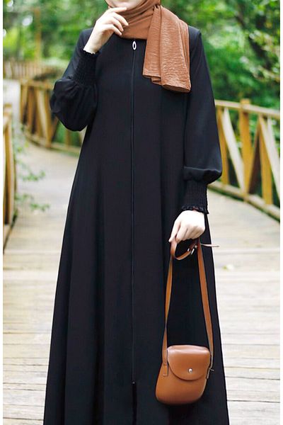 suhneva Hüma Sultan Mevlana Flared Ferace Black