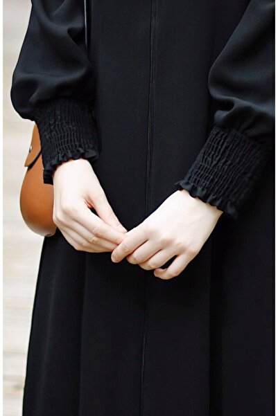 suhneva Hüma Sultan Mevlana Flared Ferace Black