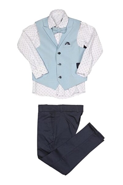 Nanica Kids Erkek Çocuk Yelekli Ve Papyonlu Takım Elbise