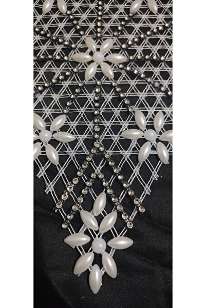 ART HEDİYE 6 Pieces Pulley Work Beaded Star Napkin Lace Tsrm34-6