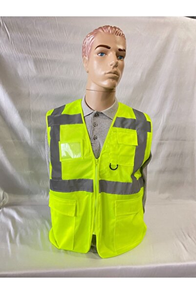 EMİROĞLU İŞ ELBİSELERİ Sarı Mühendis Yeleği Reflektörlü