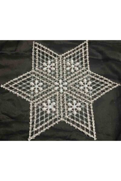 ART HEDİYE 6 частин канвасу з бісером, зірка, серветка, мереживо Tsrm38-6