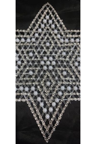 ART HEDİYE 12 частин канва з бісером, зірка, серветка, мереживо Tsrm11-12