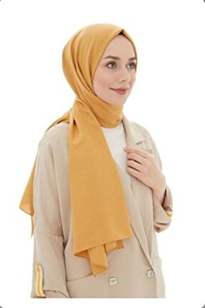 HFSCARFS Pamuk Jazz Şal Hardal